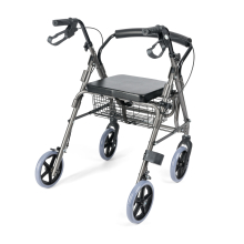 LUCY - Podpórka czterokołowa aluminiowa z podparciem na nogi